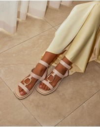 Walnut Melbourne - Rhodes Leather Sandal