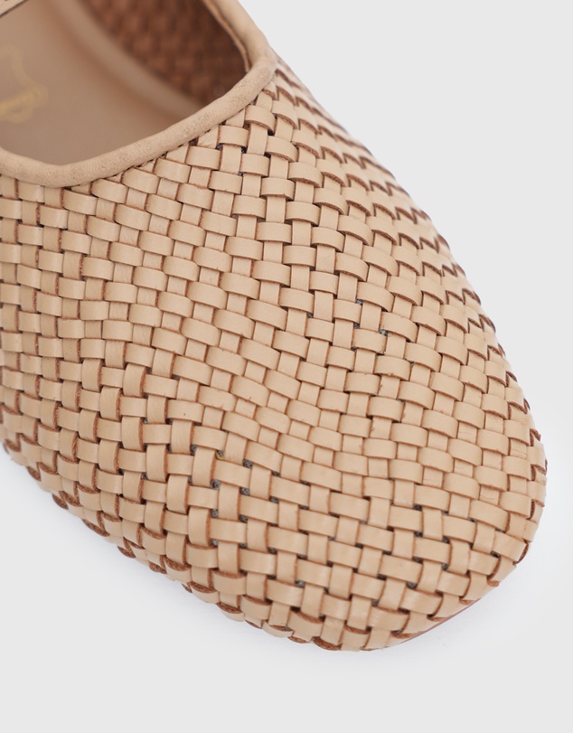 Betts - Gracie Leather Woven Ballet Flats