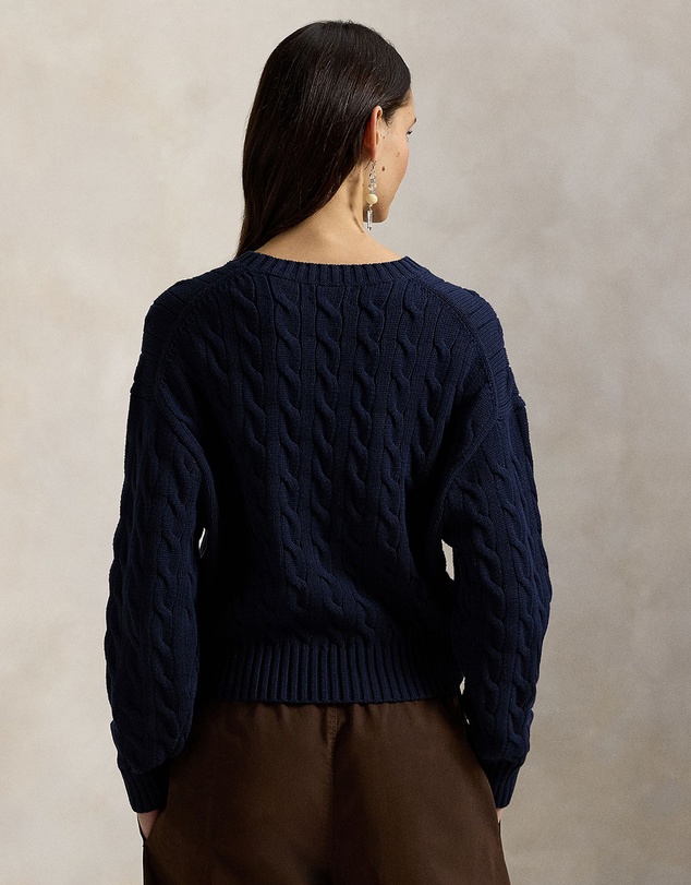Polo Ralph Lauren - Cable-Knit Cotton Crewneck Sweater