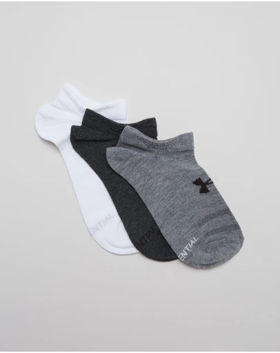 Under Armour - 3-Pack UA Essential No Show Socks
