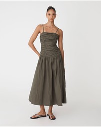 Forcast - Cathy Cotton Modal Midi Dress