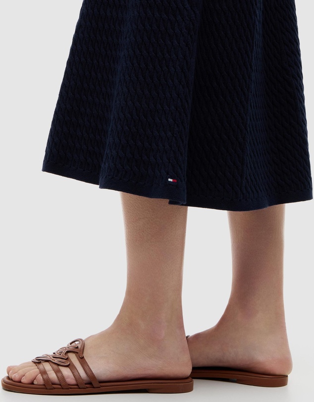 Tommy Hilfiger - Fine Cable Knit Midi A-Line Skirt