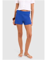 Subtitled - Libby Contrast Mid Rise Knit Shorts