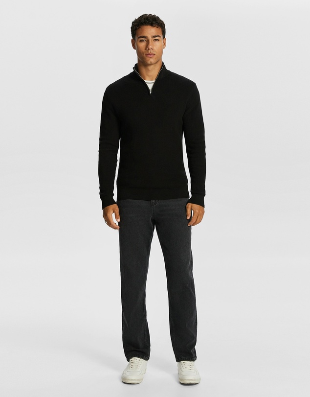 yd. - Washington Zip Cotton Knit Jumper