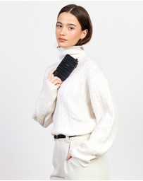 SABEN - Winona Card Holder Black Croc