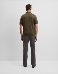 Country Road - Australian Merino Short Sleeve Trophy Knit Polo