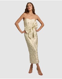Romance by Honey and Beau - Crechia Jacquard Bow Dress