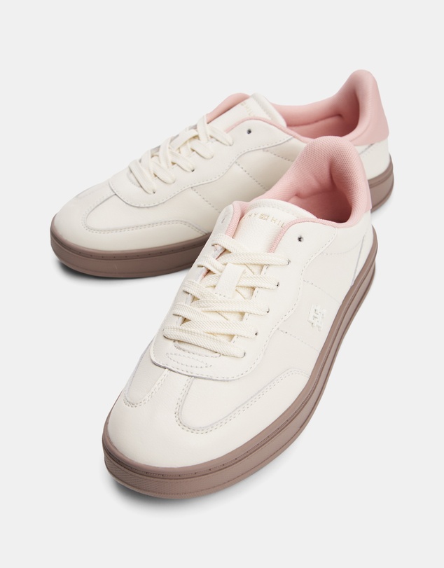 Tommy Hilfiger - Leather Monogram Court Trainers - Women's
