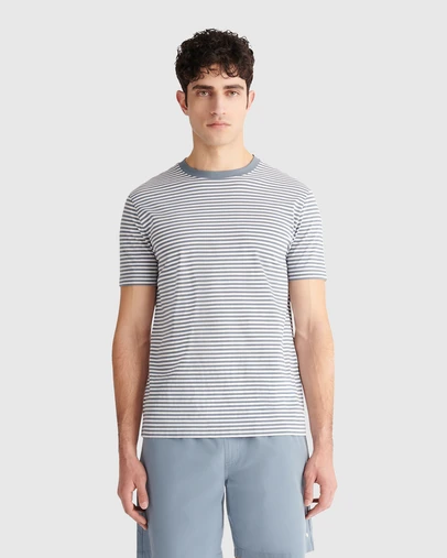 Peckham Rye  - Peckham Rye Textured Stripe SS T-Shirt