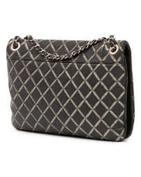 Pre-Loved by Azura Reborn - Pre-Loved Quilted Metallic Distressed Lambskin CC Crystal Flap