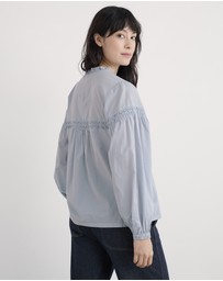 Seasalt - Seasalt Cornwall Blue Gwel Long Sleeve Top