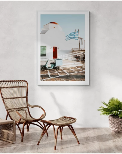 Amichi Co - Mykonos Postcard Fine Art Print