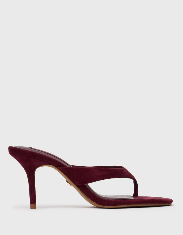 Betts - Ruby Leather Thong Mule Sandals