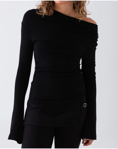 Style Addict - Asher Ruched Long Sleeve Top