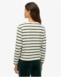 Superdry - Country Club Long Sleeve Stripe Top