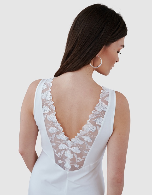 Oh!Zuza - Short Viscose Nightie with Embroidery