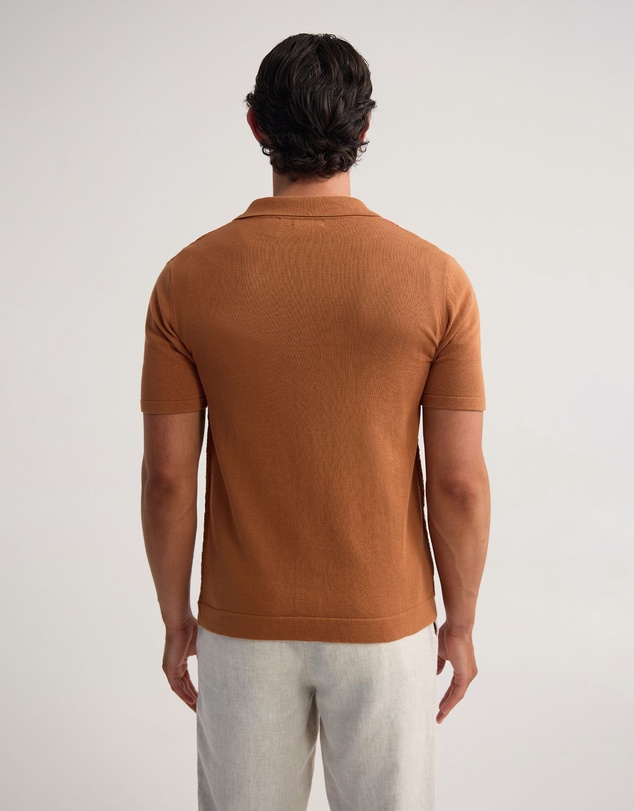 Oxford - Carey Patterened Button Up Polo