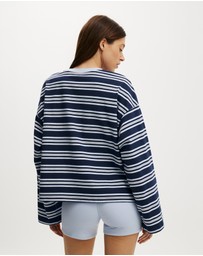 Cotton On Body Active - Long Sleeve Graphic Crew Sweatshirt