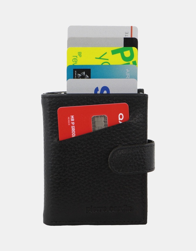 Pierre Cardin - Pierre Cardin Leather Smart Slide Card Holder Tab Wallet