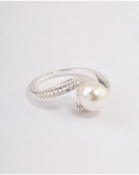 Lovisa - Silver Plated Wrapped Pearl Ring