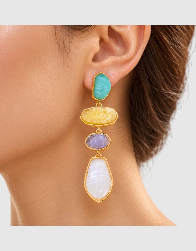 Honey and Beau - Coastal Mosaic Earrings