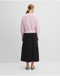 Country Road - Crop Crew Neck Knit