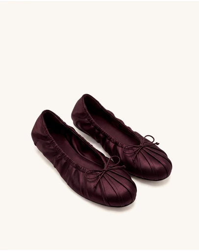 JW PEI - Solenne Ruched Drawstring Ballet Flats