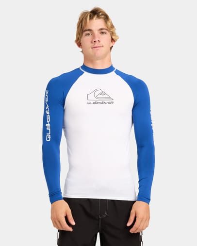 White/Monaco Blue