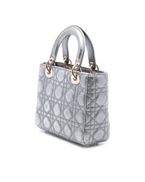Pre-Loved by Azura Reborn - Pre-Loved Small Metallic Lambskin Cannage My ABCDior Lady Dior