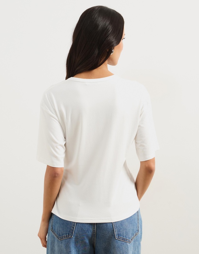 Atmos&Here - Rose Short Sleeve Tie Waist Top