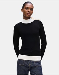 Karl Lagerfeld - Button Detail Neck Knitwear