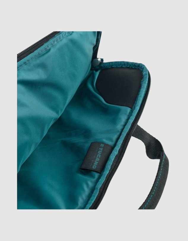 Tucano - Tucano Smilza Slim Laptop Bag Blue for 14 Inch Devices with Strap Anti Slip System and Front Pocket