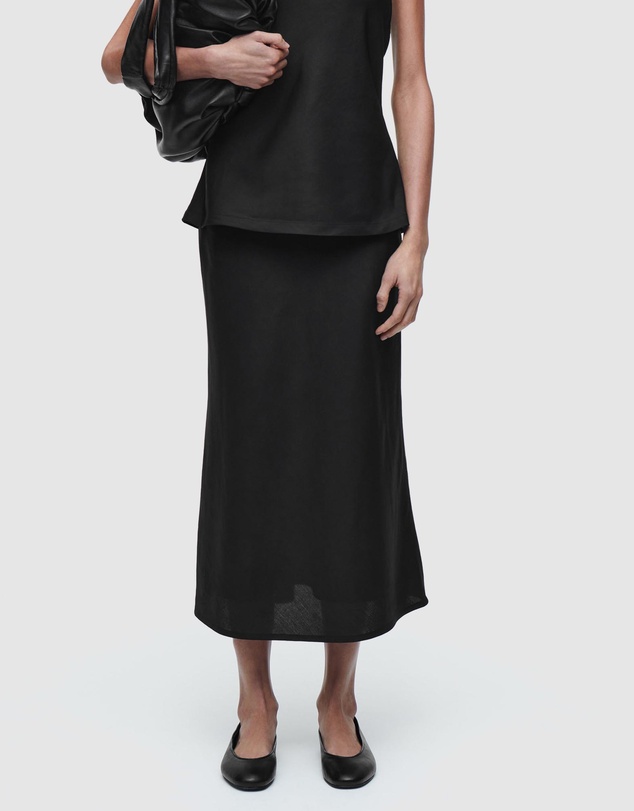 COS - Linen-Blend Midi Column Skirt