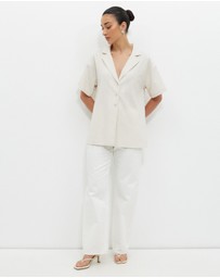 Calli - Karina Oversized Collared Shirt