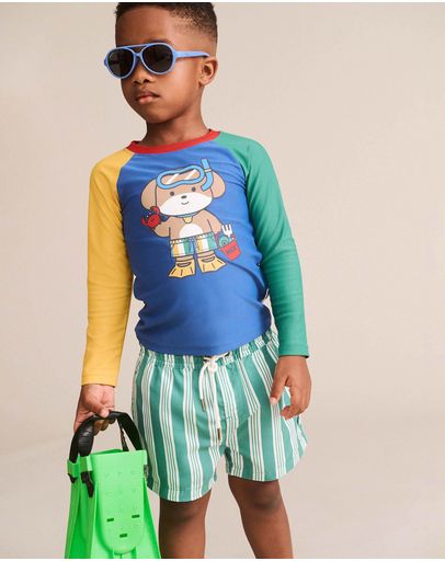 Vintage Green Almond Milk Stripe