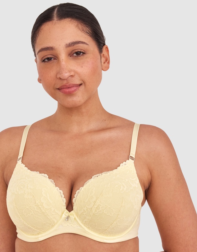 Bras N Things - Bethany Essentials Full Cup Bra-Yellow