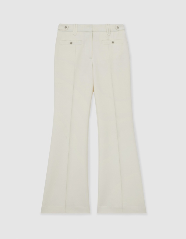 REISS - ATELIER Athena Wool Stud Flared Trousers