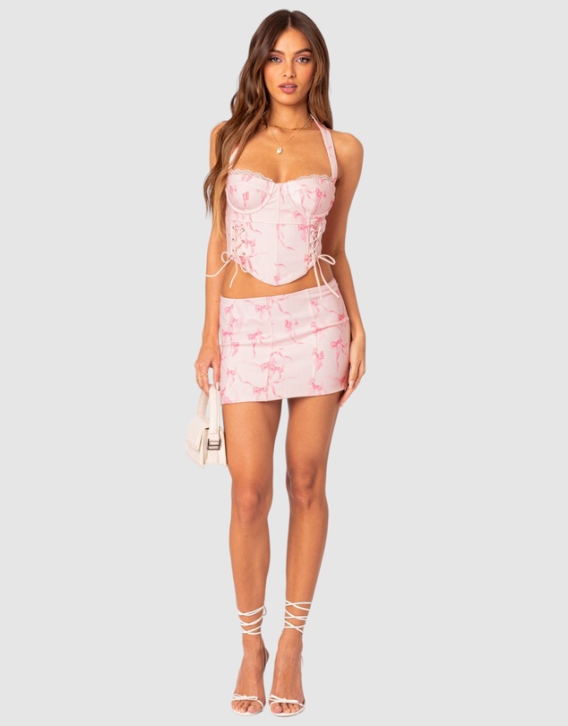 EDIKTED - Makayla Printed Mini Skirt