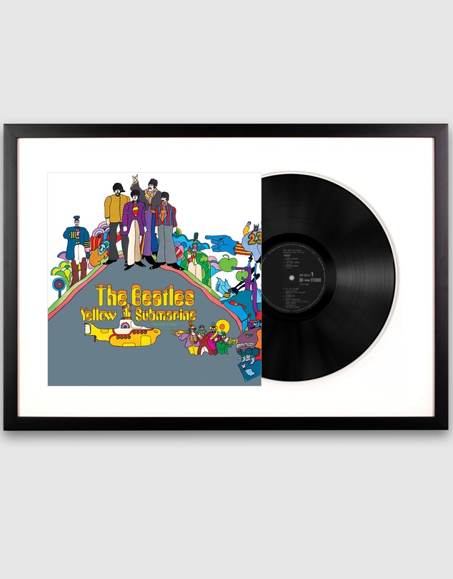 iWorld - Framed The Beatles - Yellow Submarine - Vinyl Album Art