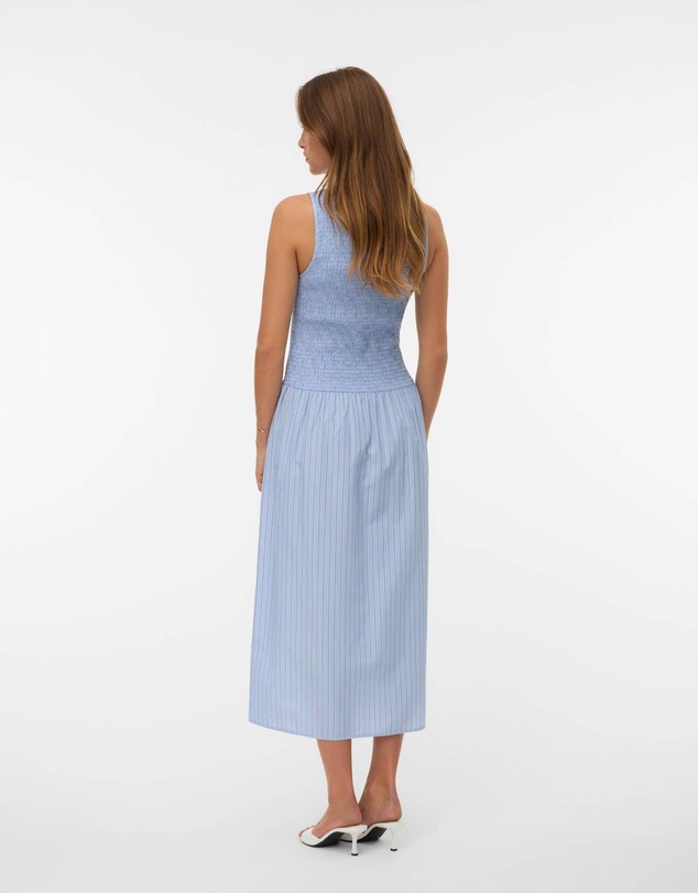Vero Moda - Leya Stripe Midi Dress