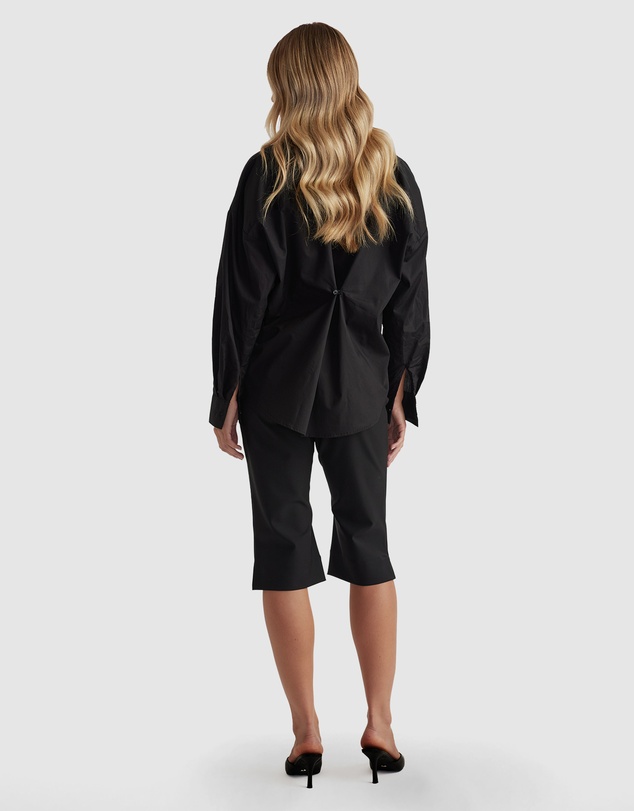 Decjuba - Pia Pleated Oversized Shirt
