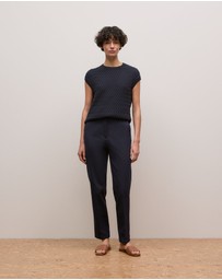 Trenery - Cotton Bi-stretch Pant in Night Sky