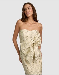 Romance by Honey and Beau - Crechia Jacquard Bow Dress