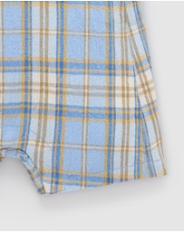 Purebaby - Check Overall -Kids-Babies
