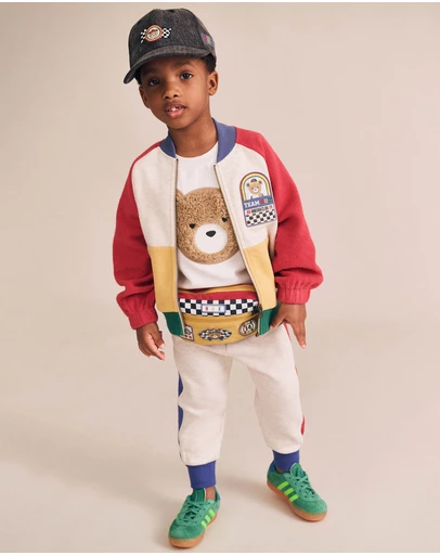 Huxbaby - Colour Block Splice Trackpants - Babies-Kids