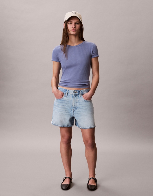 Calvin Klein Jeans - Denim High Rise A-Line Shorts