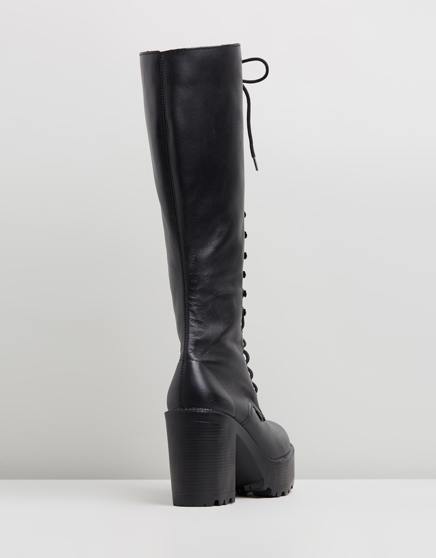 ROC Boots Australia - Lash Leather Platform Boots