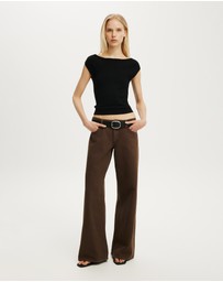 Cotton On - Double Knit Boat Neck