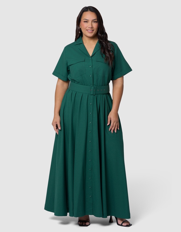 Something 4 Olivia - Gabrielle Linen Maxi Dress