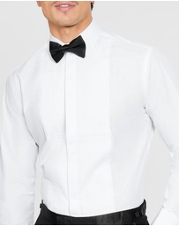 Tarocash - Pleated Front Tuxedo Shirt